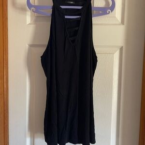 Papermoon Black Cut Out Tank Top